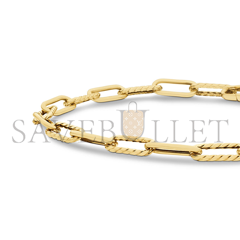 DAVID YURMAN DY MADISON CHAIN BRACELET 18K YELLOW GOLD, 4MM B17841 88